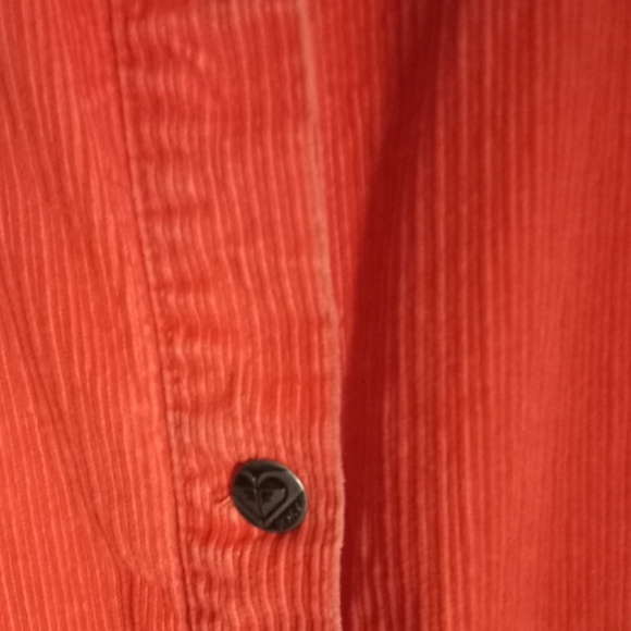 Roxy - Oversized  Corduroy Shacket- Women's- SZ XL- Colour Orange - Picture 3 of 7